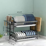 Multifunktsionaalne 1/2-korruseline n&otilde;udekuivatusrest K&ouml;&ouml;gitarvete hoiuriiul N&otilde;ude kuivatusrest S&ouml;&ouml;gipulkade/nugade/l&otilde;ikelaua hoidjaga