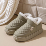 Uued talvised lumesaapad naistele, pehme ja paksu isolatsiooniga soojade kodu puuvillaste kingade jaoks, veekindlad ja libisemisvastased &uuml;hev&auml;rvilised puuvillased sussid 40-41