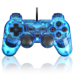 K&SGAMER PS2 Juhtmega kontroller, PlayStation 2 &uuml;hilduv analoogkontroller (Selge sinine)