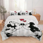 Mickey Anya Forgeri tekikottide komplekt, 3D laste voodipesukomplekt, 3-osaline, 1 tekikott, kuninglik suurus 90X200CM