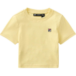 FILA X Hailey koost&ouml;&ouml; Kergej&otilde;ustiku seeria Moodne mugav l&uuml;hikeste varrukatega T-s&auml;rk Naiste topid Kollane A71W523101F-YE L