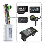 S866 LCD elektrit&otilde;ukeratta/jalgratta kontroller: 24V/36V/48V, 250W/350W, Liitiumaku, Harjadeta. 350W