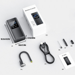 Kiire juhtmevaba &otilde;hupump auto rehvide jaoks Juhtmevaba jalgratta &otilde;hupump Kaasaskantav t&auml;ispump autode rehvide jaoks Kiire t&auml;ispump auto jaoks must