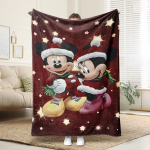 Mickey ja Minnie kingitustega, j&otilde;uluteemalised tekid, h&auml;davajalikud kodus puhkamiseks 50x60in