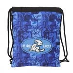 Sac &agrave; dos enfant multicolore - safta - 40 cm - Polyester - Fermeture &eacute;clair - Boucle - R&eacute;glable - Bleu / Noir must