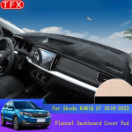 Flanellist armatuurlaua kattepadi Skoda Kamiq Gt 2018-2023 libisemisvastase mati armatuurlaua p&auml;ikesevari Dashmat kaitsevaip, sisemus Left Hand Drive LHD