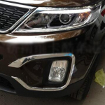 Kia Sorento 2013 2014 auto eesmise udutule laterna detektori raami stiimul Styling ABS kroomkattega trimmikatete osad kulmude jaoks In 2pcs