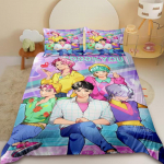 Saja Boys Tekikott Komplekt KPop D-Demon H-Hunters Voodipesu Komplekt Tekikoti Kate Kingitus 2 Padjapuuriga Magamistoa Dekoratsioon EU Single 135x200cm