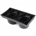 For Hummer H2 2003-2007 ABS black Car Center Console Water Cup Holder Storage Box Car Interior Accessories must