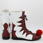 Halloweeni hirmutav kloun K&auml;sitsi valmistatud Pennywise Stiefel Cosplay Schuhe Stephen Kingi IT Horror Clown Killer Karneval Cosplay saapad EU 43 gray