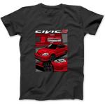 Civic Si JDM Auto Pikkade varrukatega T-s&auml;rk Dressipluus Kapuutsiga Meestele Naistele Lastele Valmistatud Kanadas Must S mitmev&auml;rviline
