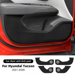Ukse l&ouml;&ouml;gikaitse Hyundai Tucsonile  2024 2025 2026 LHD RHD Autole Nahast S&uuml;sinikmati Interj&ouml;&ouml;ri Viimistlus Tarvikud Leather Texture
