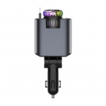 3-&uuml;hes 120W PD autolaadija, Type C kiirlaadija, auto aroomihajuti, &uuml;mbritsev valgus, auto interj&ouml;&ouml;ri LED-valgusti