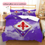 ACF Fiorentina Jalgpalliklubi Muster Voodipesu Tekikott Komplekt Kodu Kaunistus Kingitus (1 * tekikott + 2 * padjap&uuml;&uuml;r ilma t&auml;idiseta) 135x200cm