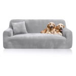 Elastse sametiga diivanikatted 1/2/3/4 kohalisele diivanile Diivanikatted M&ouml;&ouml;blikaitse Pehme libisemiskindla elastse p&otilde;hjaga 1seat (90-140cm) gray
