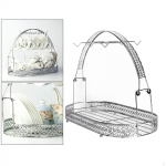Coffee mug and cup Holder Stand Dishes Organizer Iron Drainer Storage Drying Rack Hook for