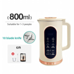 1500ml Sojapiimamasin Elektriline Mahlapress Blender Mikser Sojapiima Valmistaja Seinakinnitusega Masin 10-teraline Nuga Hommikus&ouml;&ouml;gimasin EU