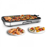 Tefal Giant Plancha XL Inox,12 personnes, Rev&ecirc;tement antiadh&eacute;sif, 2300W CB631D10