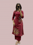 India Naiste Disainer Puuvillane Kurti P&uuml;ksikomplekt Bollywoodi Peoasjad Top Tuunika Kurta Palazzo M