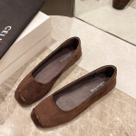Retro seemisbaleriinad Naistele Mugavad &uuml;marvarvastega madalad Mary Jane kingad Elegantsed naiste slip-on disainer-baleriinad S&otilde;idukingad 40 pruun