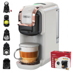 HiBREW H2B 5-in-1 mitme kapsliga kohvimasin, kuuma/k&uuml;lma kohvi valmistaja, 19 baari r&otilde;huga ekstraheerimine, 600 ml eemaldatav veepaak valge