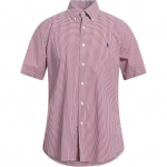 Polo Ralph Lauren SS25 V&auml;ikese hobuse logoga tikitud peen ruuduline l&uuml;hikeste varrukatega s&auml;rk Meeste s&auml;rgid 710764395-001 XS