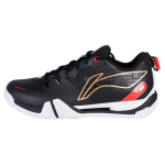 Li Ning Saga II SE Kummist libisemiskindlad, kulumiskindlad, kerged madalad sulgpallijalatsid Unisex Must Punane AYZU001-3 42