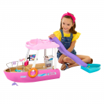 barbie Unistuste maja basseini liutoruga M&uuml;&uuml;dud Nukumaja vanusele 3+ ja HJV37 & (Nukk eraldi) Riietumine ja &uuml;les, Roosa,