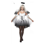 Halloweeni &ouml;&ouml; inglikost&uuml;&uuml;m, seksikas filmi seksivormi &uuml;likond cosplay kost&uuml;&uuml;m deemonikost&uuml;&uuml;m One size fits all valge