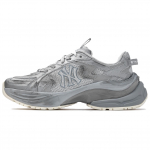MLB New York Yankees Cushioning Slip Resistant Abrasion Resistant Breathable Low top Running Shoes Unisex Dark Silver 3ARNSPD5N-50SID 38
