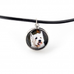West Highland White Terrier, Westie, Westy - necklace pendant with your photo, handmade, handcrafted jewelry by Art-Dog brand h&otilde;be