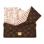 Louis Vuitton X Grace Coddingtoni koost&ouml;&ouml; Kirigami Catogrami kirjatr&uuml;kiga Kolm-&uuml;hes kaetud l&otilde;uendist sidur Unisex sidur Pruun M15150 Gift Set(Basic Set+Box+Shopping Bag)