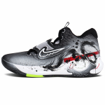 Nike KD Trey 5 X Kulumiskindlad madalad korvpallijalatsid Meeste Must Valge Hall DJ7554-007(Team1455-) 44