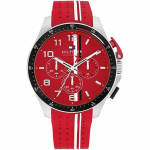 Tommy Hilfiger Bank Punane Silikoon Meeste Kvartsikell 1792170 punane