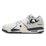Nike Air Flight 89 Cushioning Slip Resistant Abrasion Resistant Low top Vintage Basketball Shoes Men's White Blue FQ8256-001(Team56-) 43