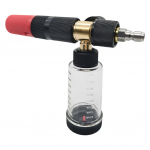 100ml veevahu pott 1/4 tollise kiir&uuml;hendusega seebivahu pihustuspudel Reguleeritav k&otilde;rgsurve lumivahu p&uuml;stol autopesuks must