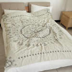 2019. aasta uus Muslini tekk voodidiivan Reisi hingav &scaron;ikk Mandala suur pehme tekk 150cm by 200cm