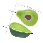 Avokaadokujuline keraamiline kauss puuviljade, salatite, magustoitude, suupistete, eelroogade serveerimiseks Mitmeotstarbeline toidukauss Kerge Kaasaskantav green