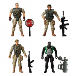 1:18 s&otilde;durit, politseinikku, tulet&otilde;rjujat, maadeuurijat, jahimeest tegevusfiguuride komplekt, s&otilde;jaline terrorist, SWAT meeskond, m&auml;nguasjad lastele, poistele, kingitused