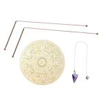Vase Dowsing Rods Komplekt: Dowsing Rods+Pendel+Ennustusmatt Energiaotsinguks ja Kummitusjahiks + Hoiukott 1 beige