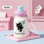 400ml Multifilmi Termos Tassid Kuumadele ja K&uuml;lmadele Joogitopsidele Koolit&uuml;drukutele Joogitops Armas Joogik&otilde;rs Termiline Vee Pudel Vaakumpudel 400ml