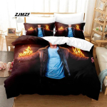 Wincent Weiss Voodipesukomplekt &Uuml;heinimese Twin T&auml;iskasvanu Queen King Suuruses Voodikomplekt T&auml;iskasvanu Laste Magamistuba Tekikotikatted 3D Prindiga Anime Voodilina 135x200cm