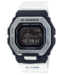 Casio G-SHOCK Meeste Roostevabast Terasest 200M Veekindel Digitaalne P&otilde;rutuskindel Kvartsikell GBX-100-7 valge