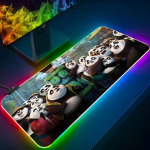 Kung Fu Panda Hiirematt M&auml;nguri RGB Hiirematt Taustvalgustusega Klaviatuur M&auml;nguri T&uuml;druk XXL Armas S&uuml;learvuti Matt Lauamatid Lauaplaat RGB600x300x3mm