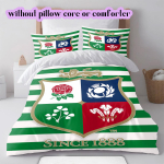 British & Irish Lions ragbi Muster Voodipesu, Tekikomplekt Tekikate Padjap&uuml;&uuml;r Kodu S&uuml;nnip&auml;evakingitus (1*tekkikott+2*padjap&uuml;&uuml;r, ilma t&auml;idiseta) 135x200cm