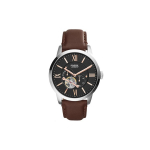 Fossil Automaatne Mehaaniline Kell Nahkrihm 45mm Must Tihvtlauaga 50m Veekindel Meeste kellad ME3061 Black Dial