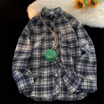 Meeste vintage ruuduline flanells&auml;rk &uuml;legabariidiline pikkade varrukatega n&ouml;&ouml;pidega kerge vabaajas&auml;rk igap&auml;evaseks kandmiseks S must
