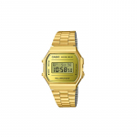 Casio VINTAGE seeria-A168 retroklassikaline v&auml;ike ruudukujuline kvartsmehhanism vaikriba Jaapani ja Korea kell meeste kell kuldne sihverplaat A168WEGM-9 kuld