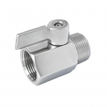 304 roostevabast terasest minipalliklapp sanitaarne NPT sisekeermega/v&auml;liskeermega vesi&otilde;li 2-suunaline palliklapp kodupruulimiseks F-M&3/8"