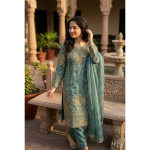 Disainer Bollywood Pakisatni Salwar Kameez India peokleit Etniline Salwar &uuml;likond L beige